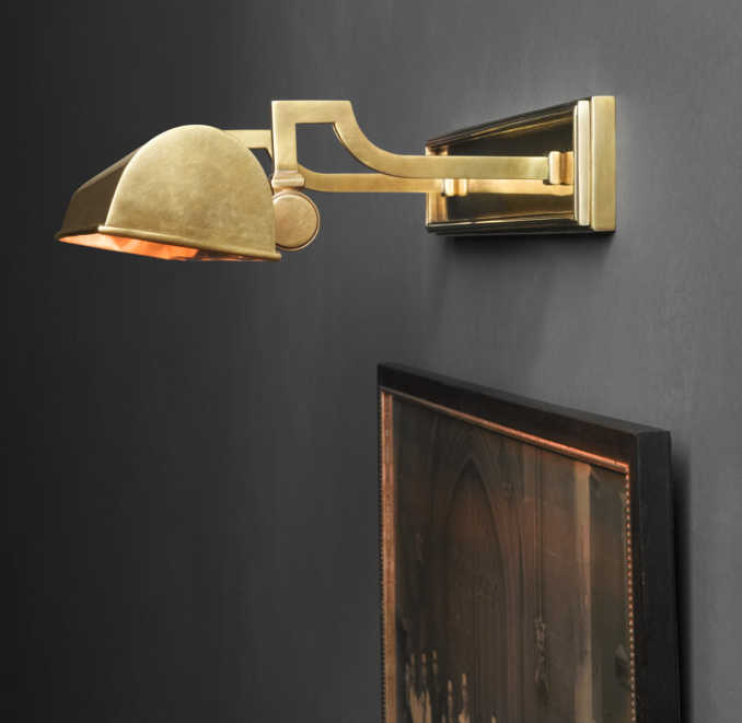 Picture Light Antique Brass