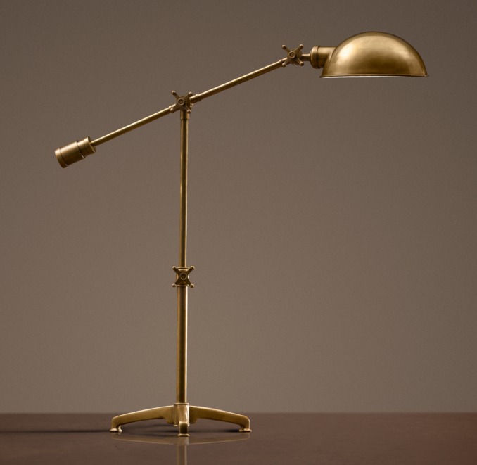 Rowan Pharmacy Task Table Lamp Antique Brass