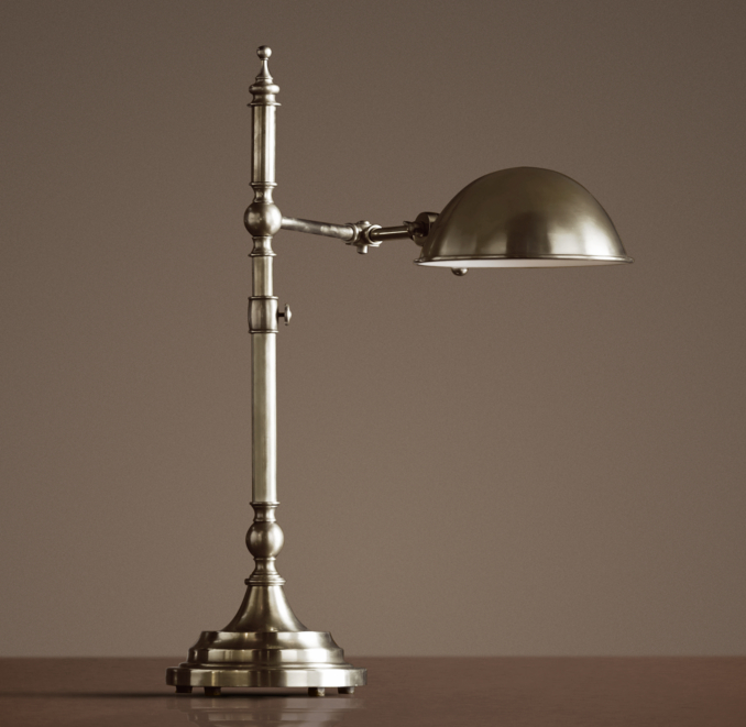 Franklin Pharmacy Task Table Lamp Antique Nickel