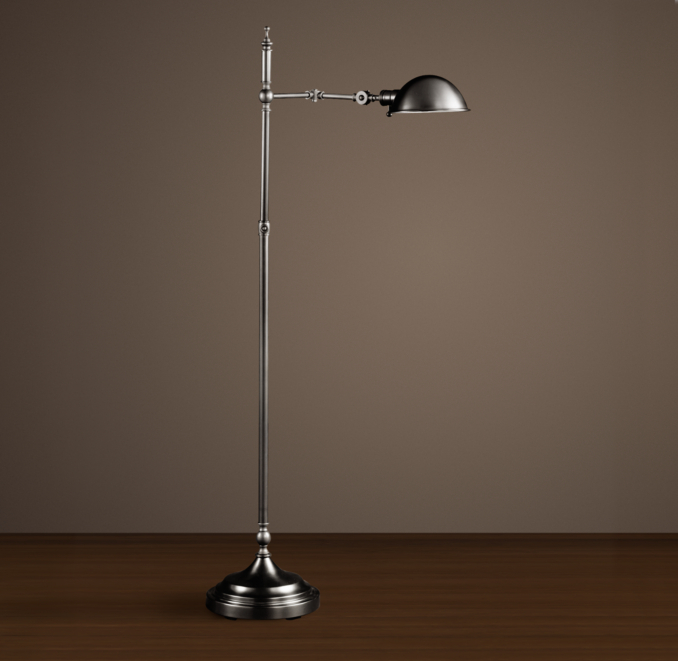 Franklin Pharmacy Task Floor Lamp Antique Nickel