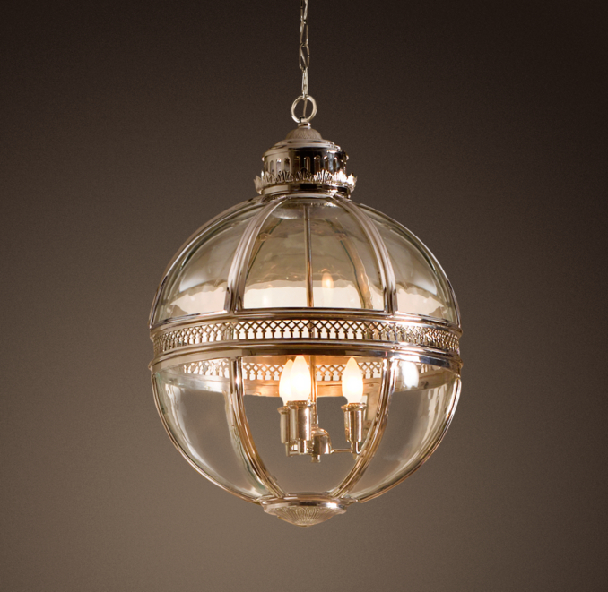 Victorian Hotel Pendant Polished Nickel