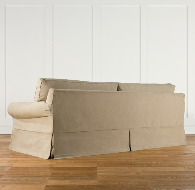 Grand-Scale Roll Arm Slipcovered Sleeper Sofas