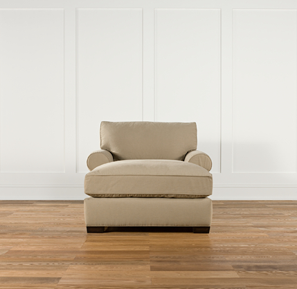 Grand-Scale Roll Arm Upholstered Chaise