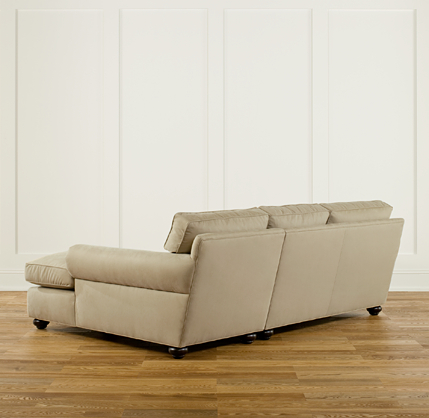 Lancaster Upholstered Right-Arm Sofa Chaise Sectional