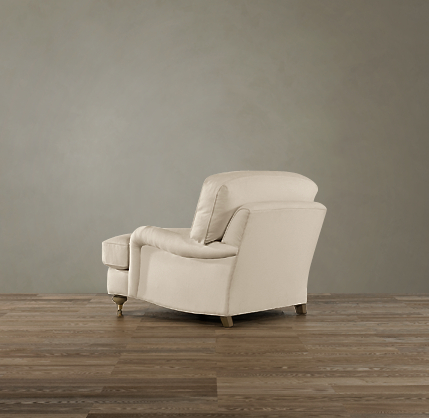 English Roll Arm Upholstered Chair