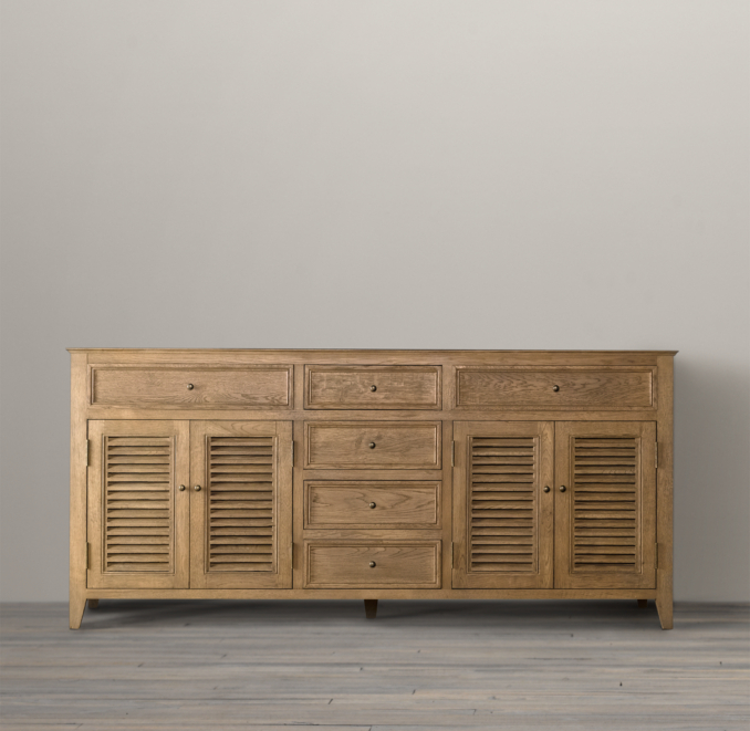 Shutter Double Vanity Sink Base