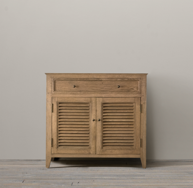 Shutter Single Vanity Sink Base