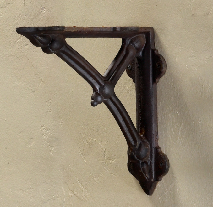 Bow and Arrow Bracket & Wood Shelf
