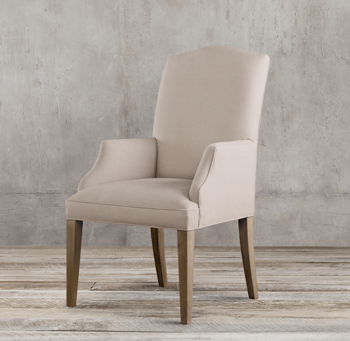 Hudson Camelback Upholstered Armchair