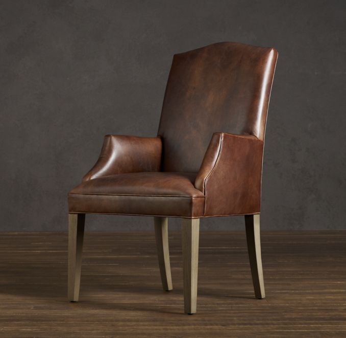 Hudson Camelback Leather Armchair