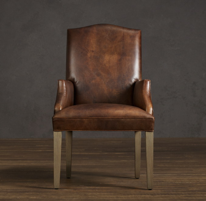 Hudson Camelback Leather Armchair