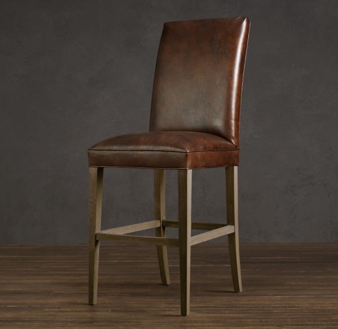 Hudson Parsons Leather Barstool