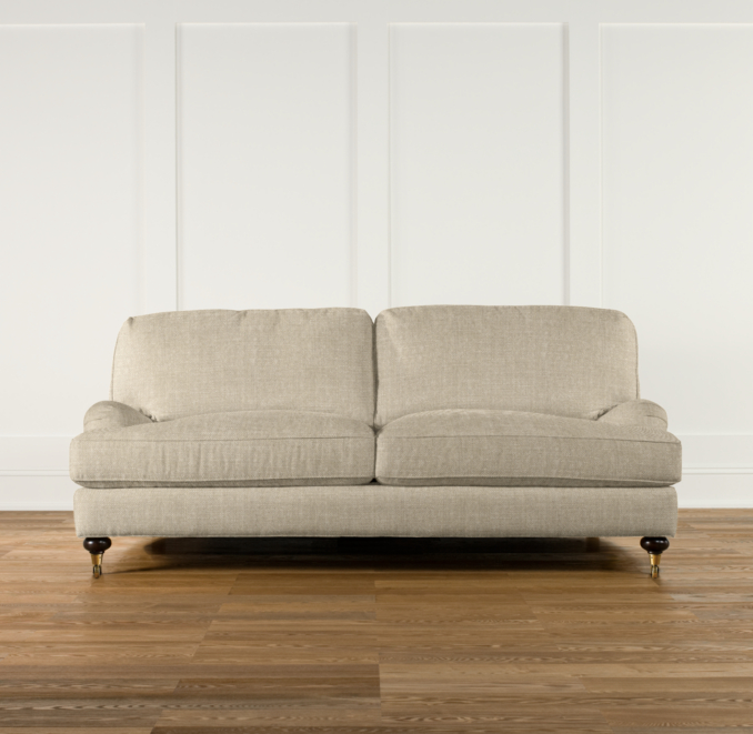 80" English Roll Arm Upholstered Sofa