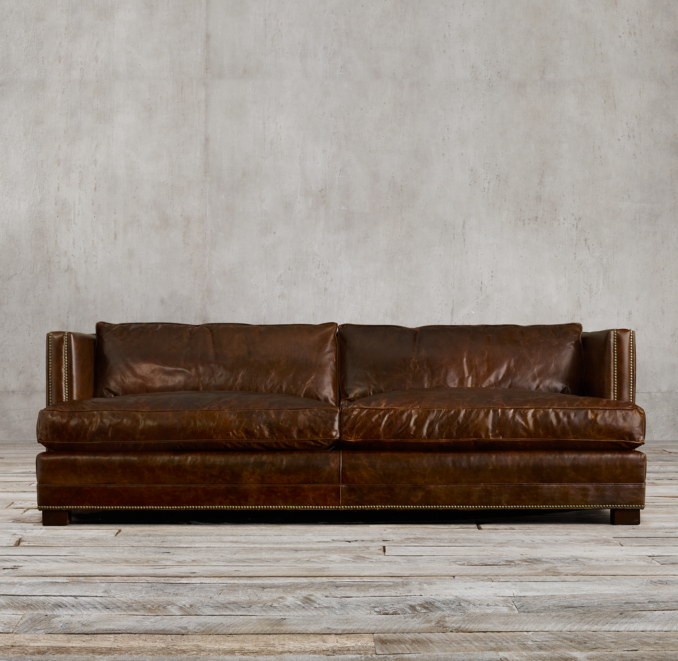 6" Easton Leather Sofa