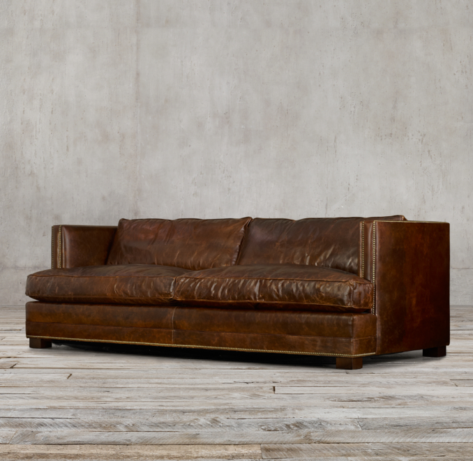 6" Easton Leather Sofa