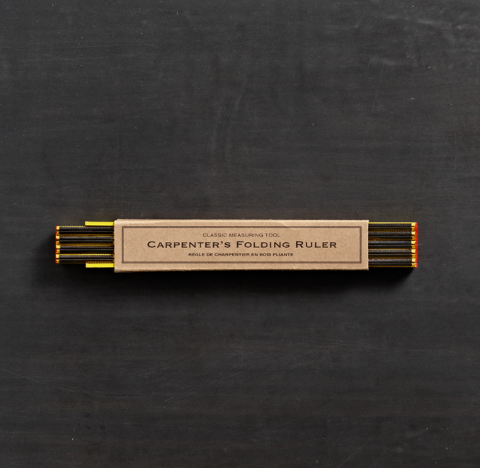 Carpenter's Wooden Folding Ruler
