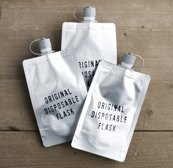 Disposable Flasks (Set of 3)