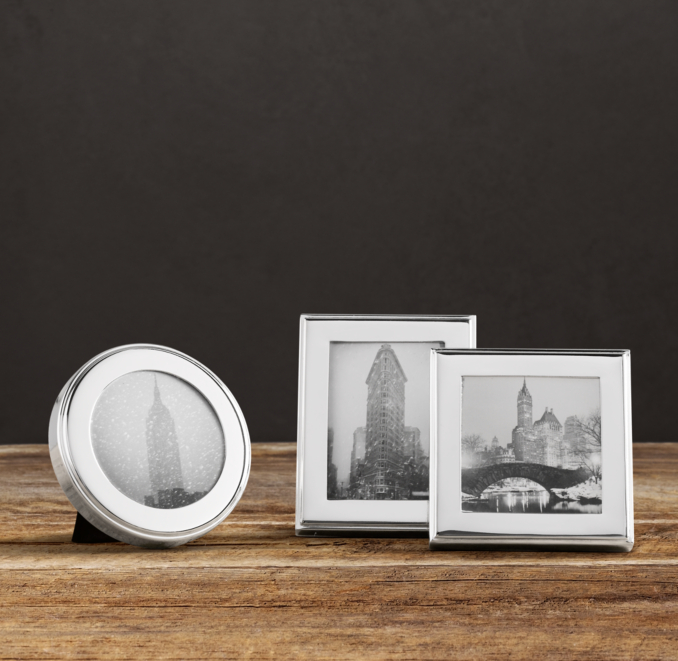 Hampton Mini Narrow Silver-Plated Frames (Set of 3)