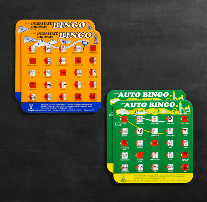 Auto and Interstate Highway Bingo