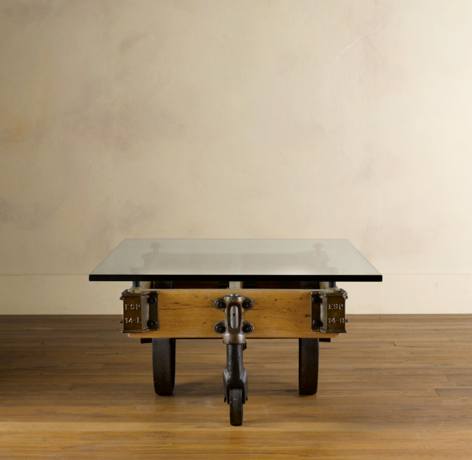 Glass Top Furniture Factory Cart