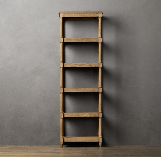 Weathered Oak Étagère Tall