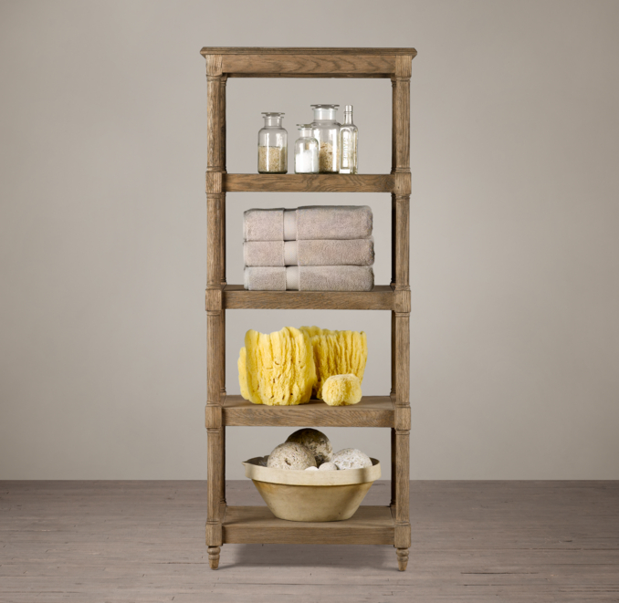 Weathered Oak Étagère Medium