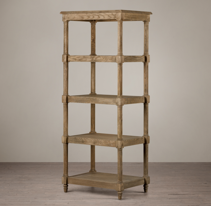 Weathered Oak Étagère Medium