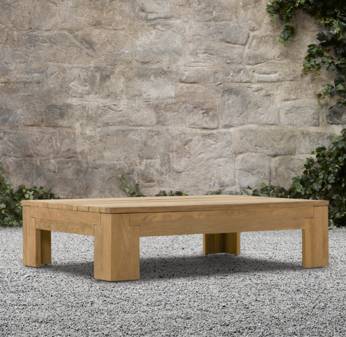 55" Reclaimed Teak Coffee Table