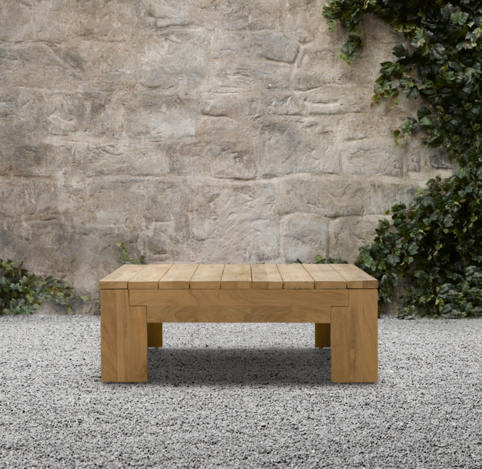 55" Reclaimed Teak Coffee Table
