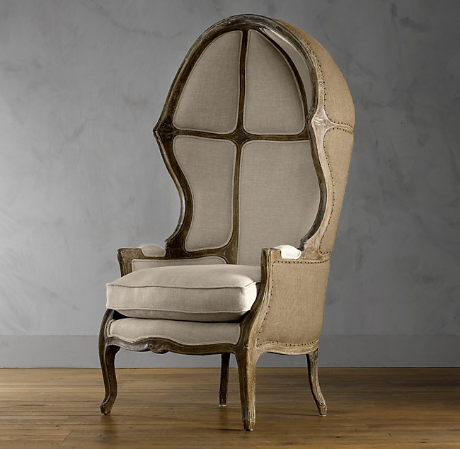 Versailles Domed Burlap-Backed Chair