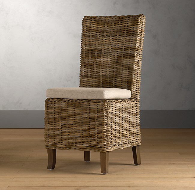 Handwoven Rattan Side Chair