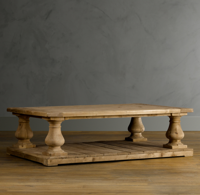 Balustrade Salvaged Wood Coffee Tables
