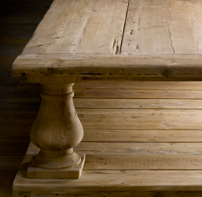 Balustrade Salvaged Wood Coffee Tables