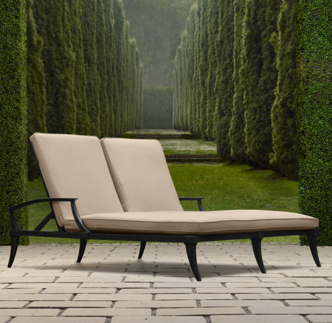 Klismos Double Chaise Cushion
