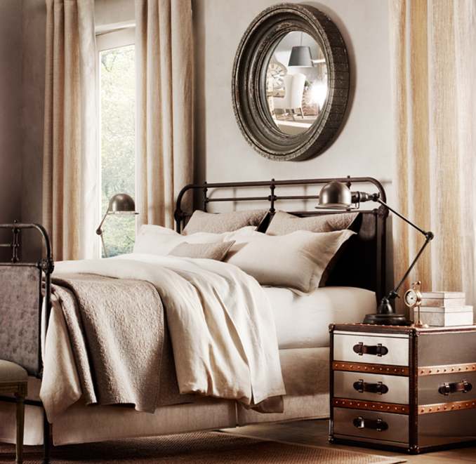 Madison Distressed Convex Mirror
