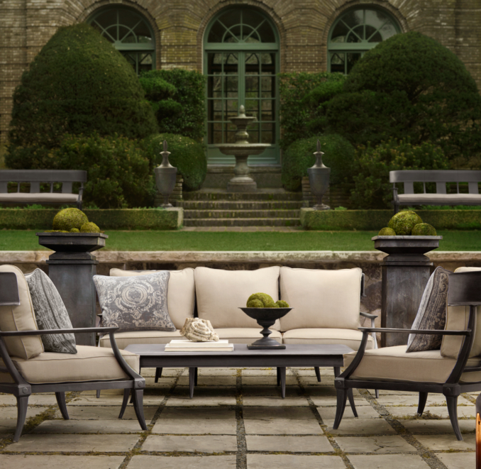 Estate Zinc Footed Planters