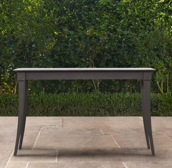 Klismos Console Painted Metal