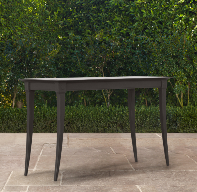 Klismos Console Painted Metal