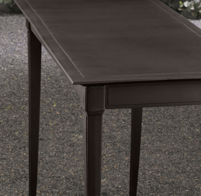 Klismos Console Painted Metal