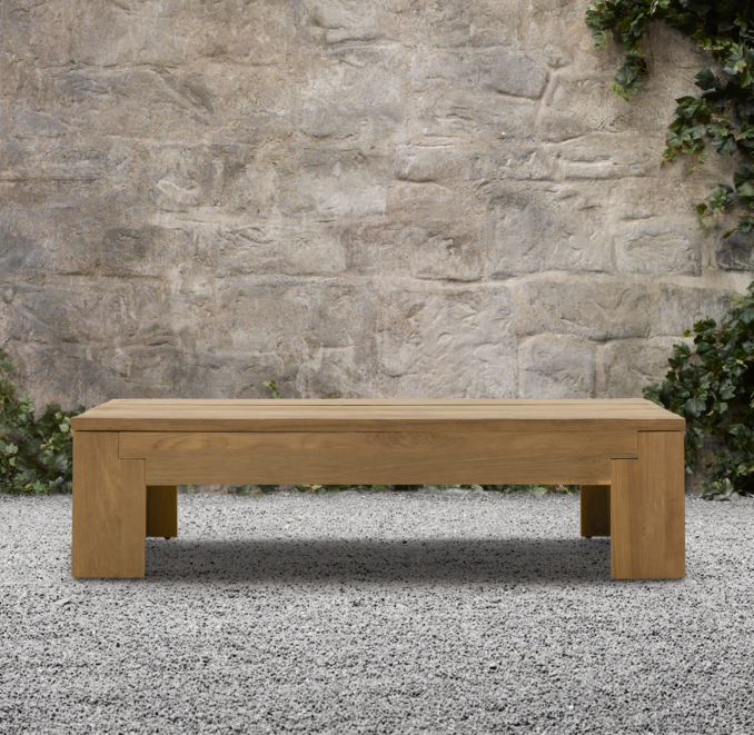 55" Reclaimed Teak Coffee Table