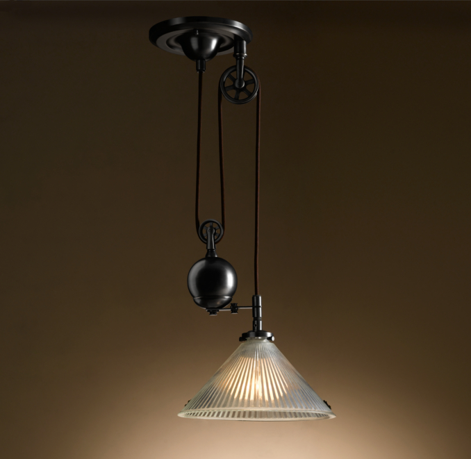 Industrial Pulley Single Pendant