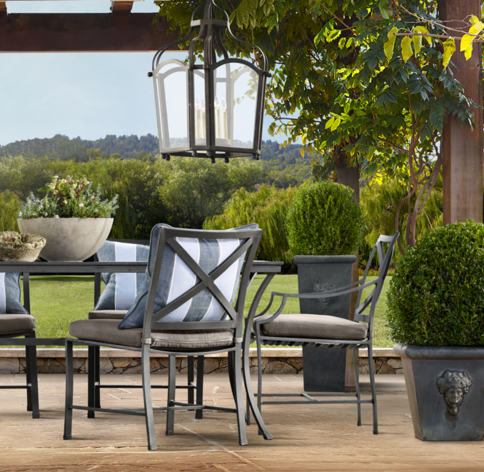 Estate Zinc Selene Tapered Planters