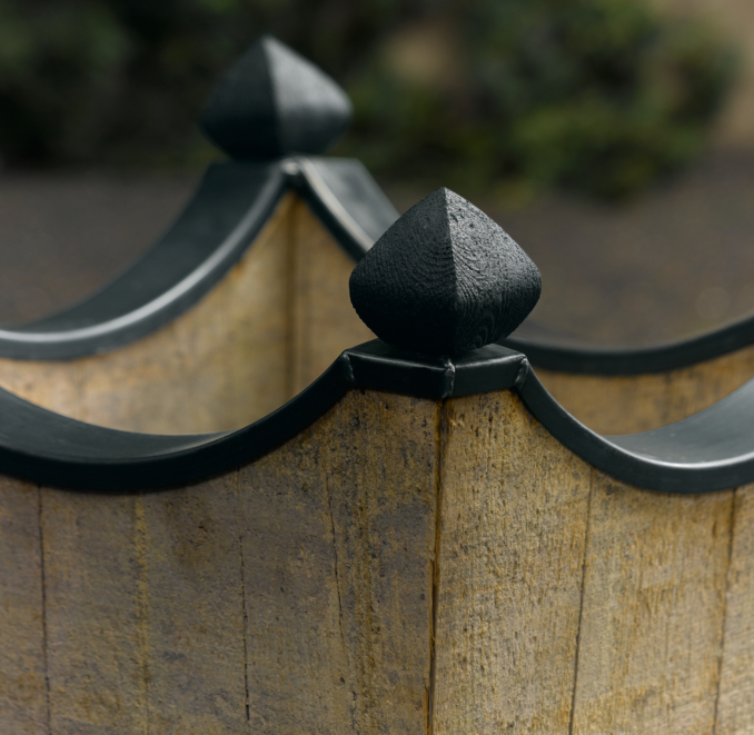 Brugge Salvaged Wood & Metal Planters