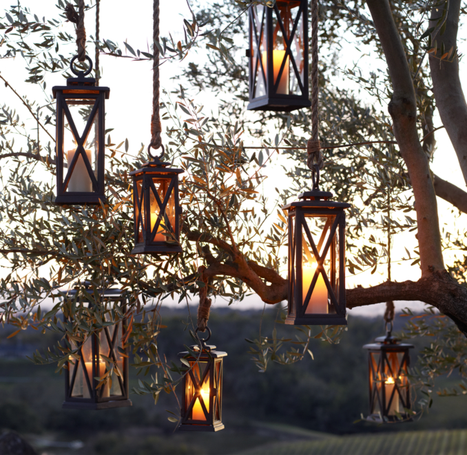 Avignon Square Lanterns Weathered Zinc