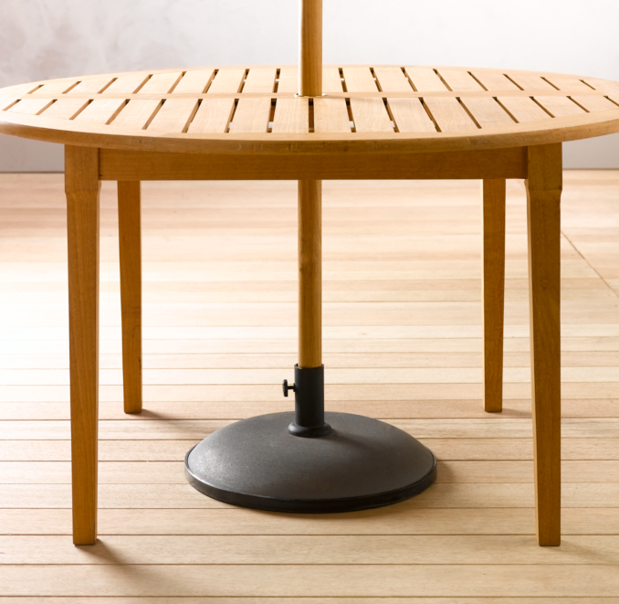 Concrete Dining Table Umbrella Stand