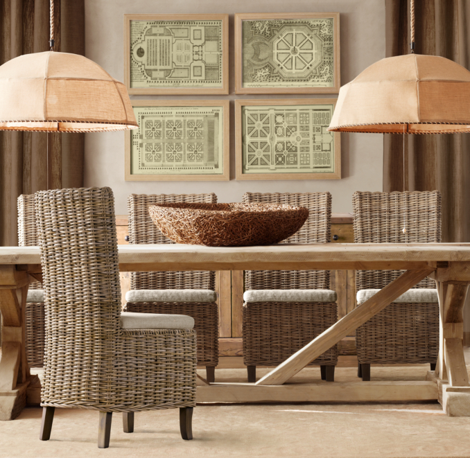 Woven Rattan Bowl