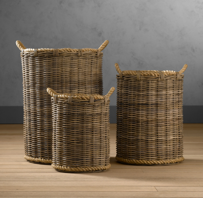 Handwoven Rattan Baskets