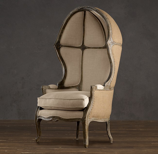 Versailles Domed Burlap-Backed Chair