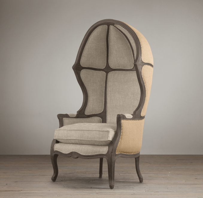 Versailles Burlap-Backed Chair