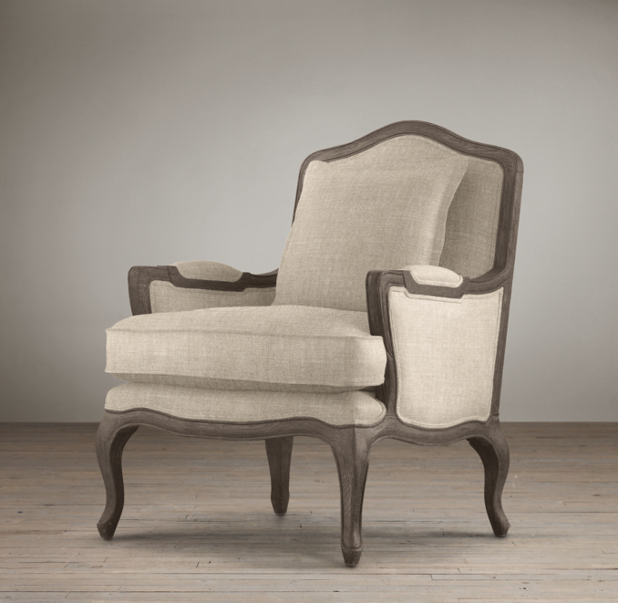 Marseilles Chair With Burlap Back